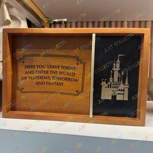 Disneyland 70th Anniversary Walt Disney Nostalgia Decorative Wooden Tray
